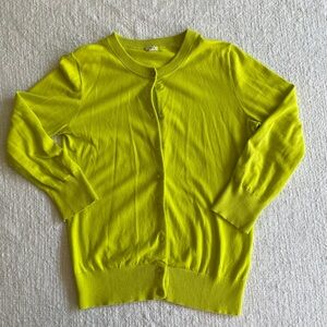 J. Crew Neon Yellow Knit Top size small